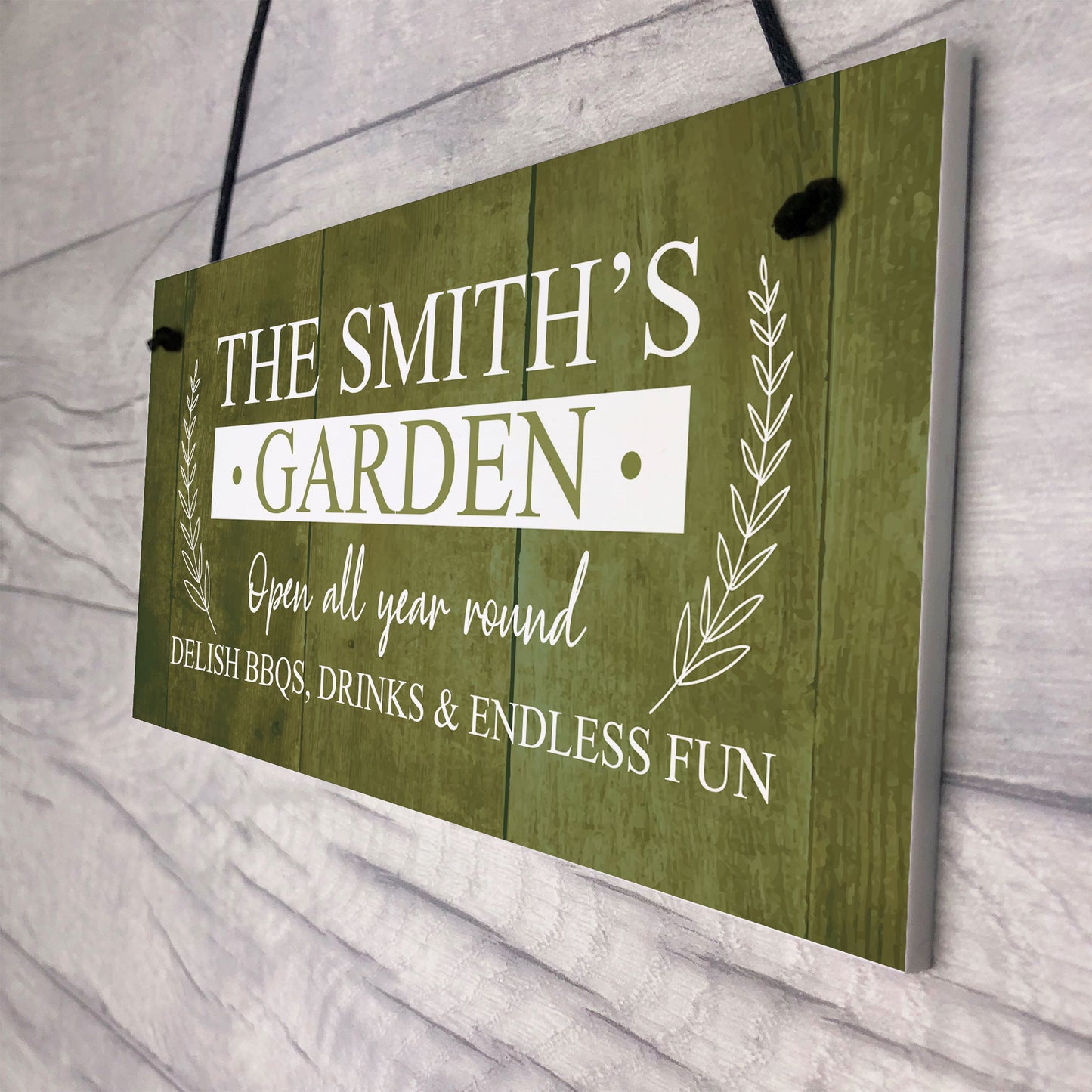 Hanging Garden Sign Shed Summerhouse Plaque Personalised Gift