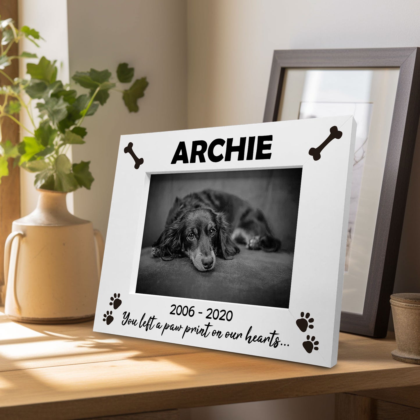 Memorial Photo Frame For Dog Personalised Photo Frame Keepsake