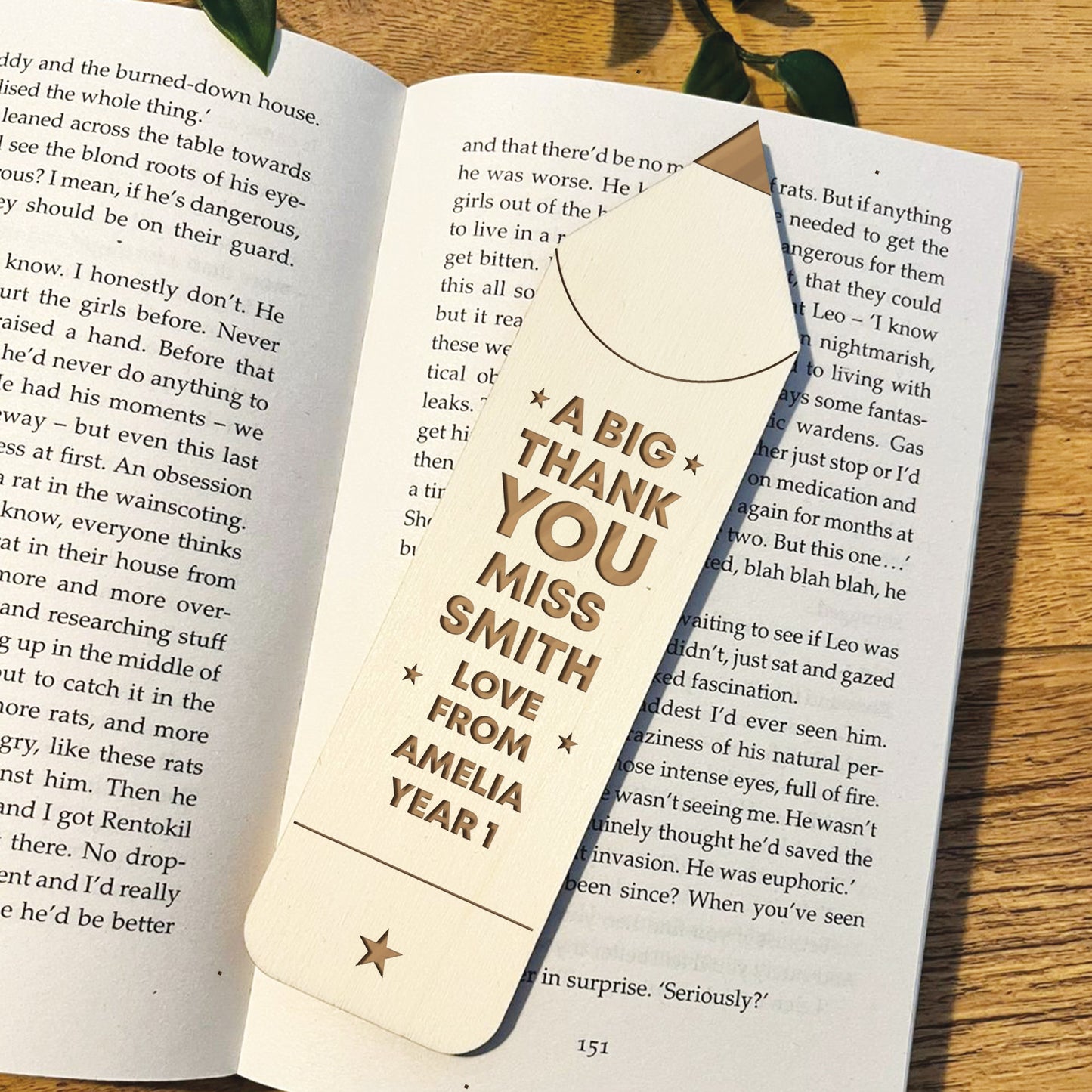 Teacher Gifts For Men And Women Personalised Bookmark Thank You