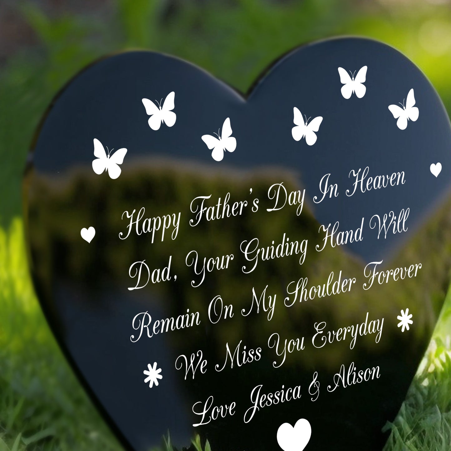 Personalised Fathers Day Gift Memorial Grave Marker Outdoor