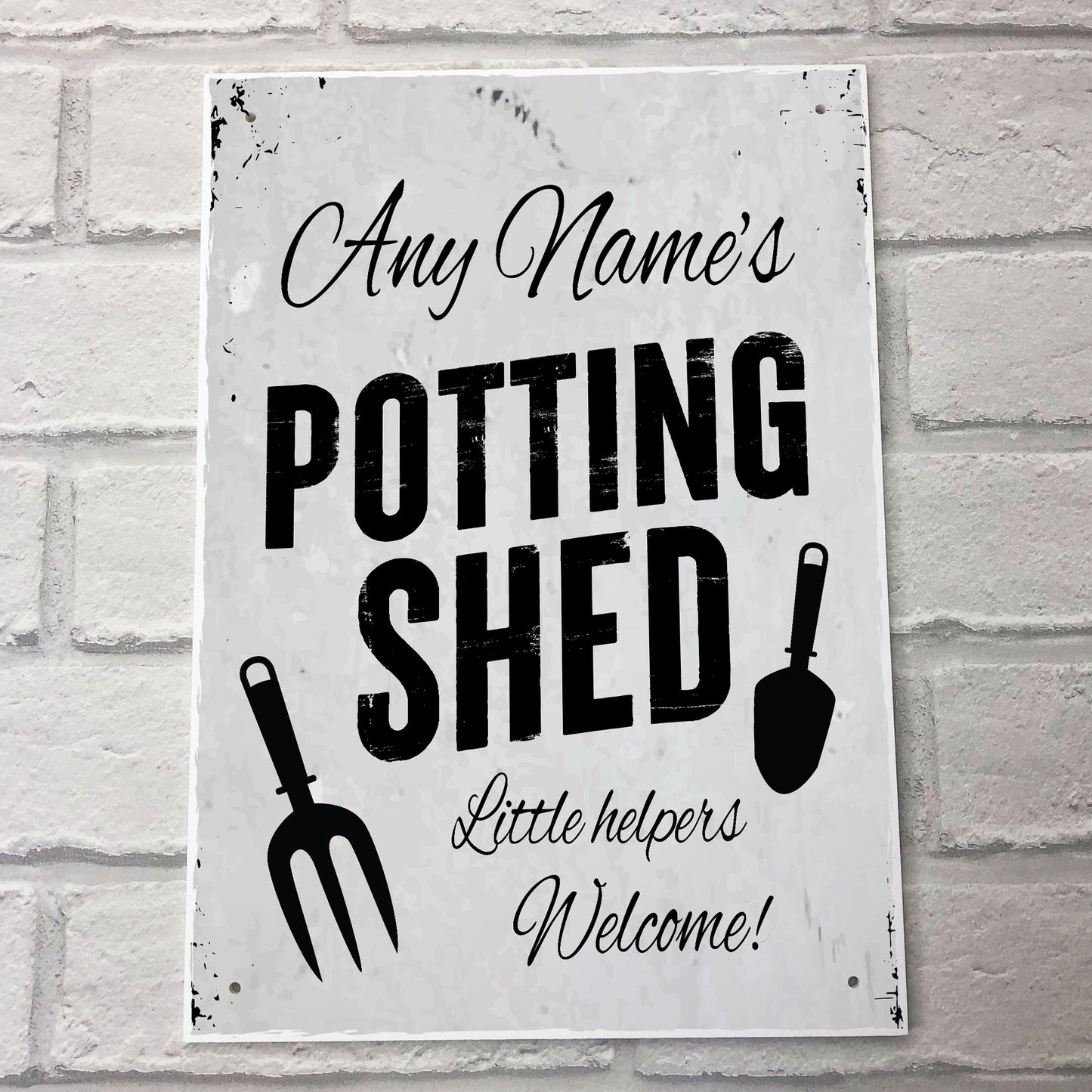 Personalised Potting Shed Sign Shabby Chic Sign Garden Shed Sign