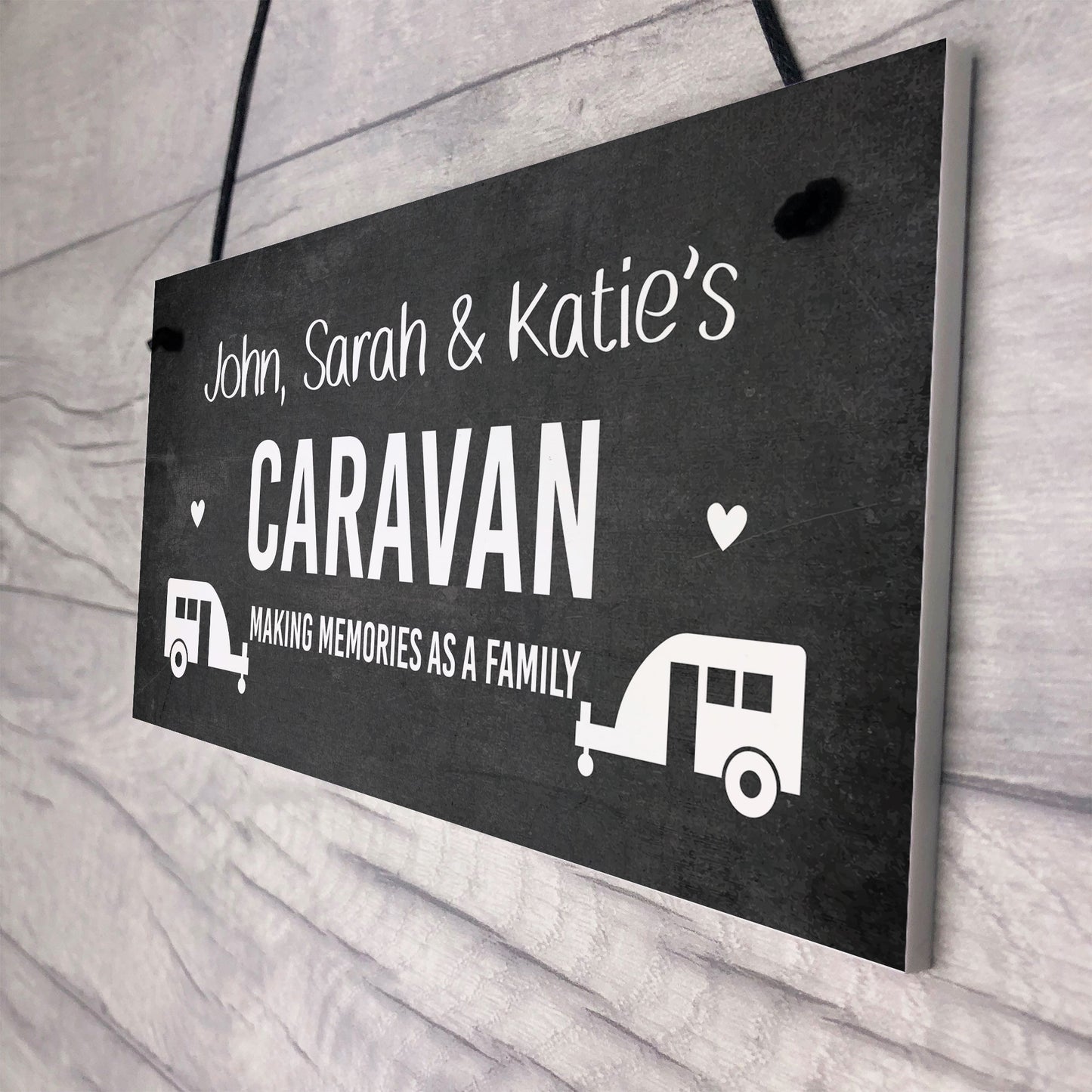 Caravan Personalised Custom Text Decor Sign Novelty Campervan