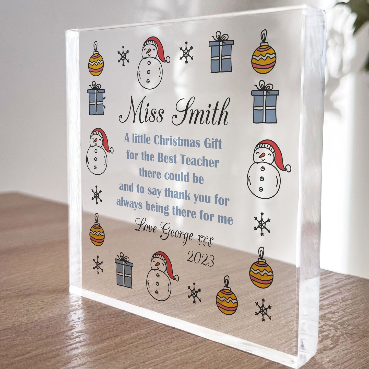 Personalised Best Teacher Gifts For Christmas Teacher Gifts