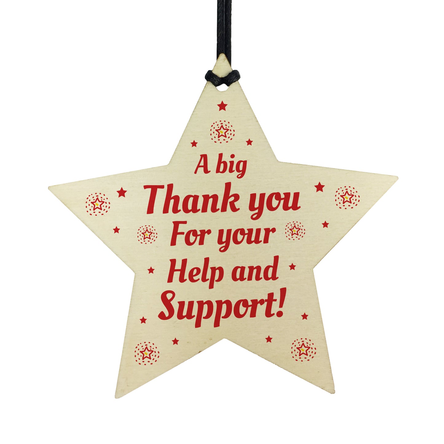 Thank You For Your Help And Support Gift Star Volunteer Teacher