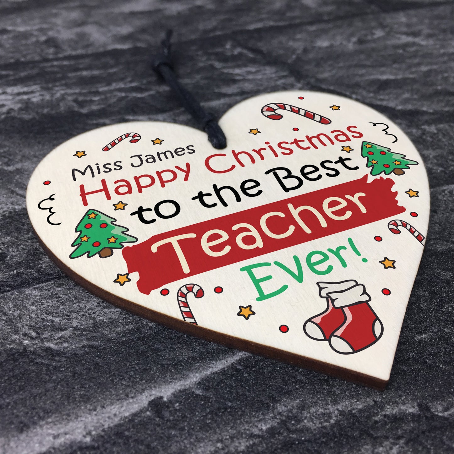 Christmas Gift For Teacher Personalised Thank You Gift Nursery