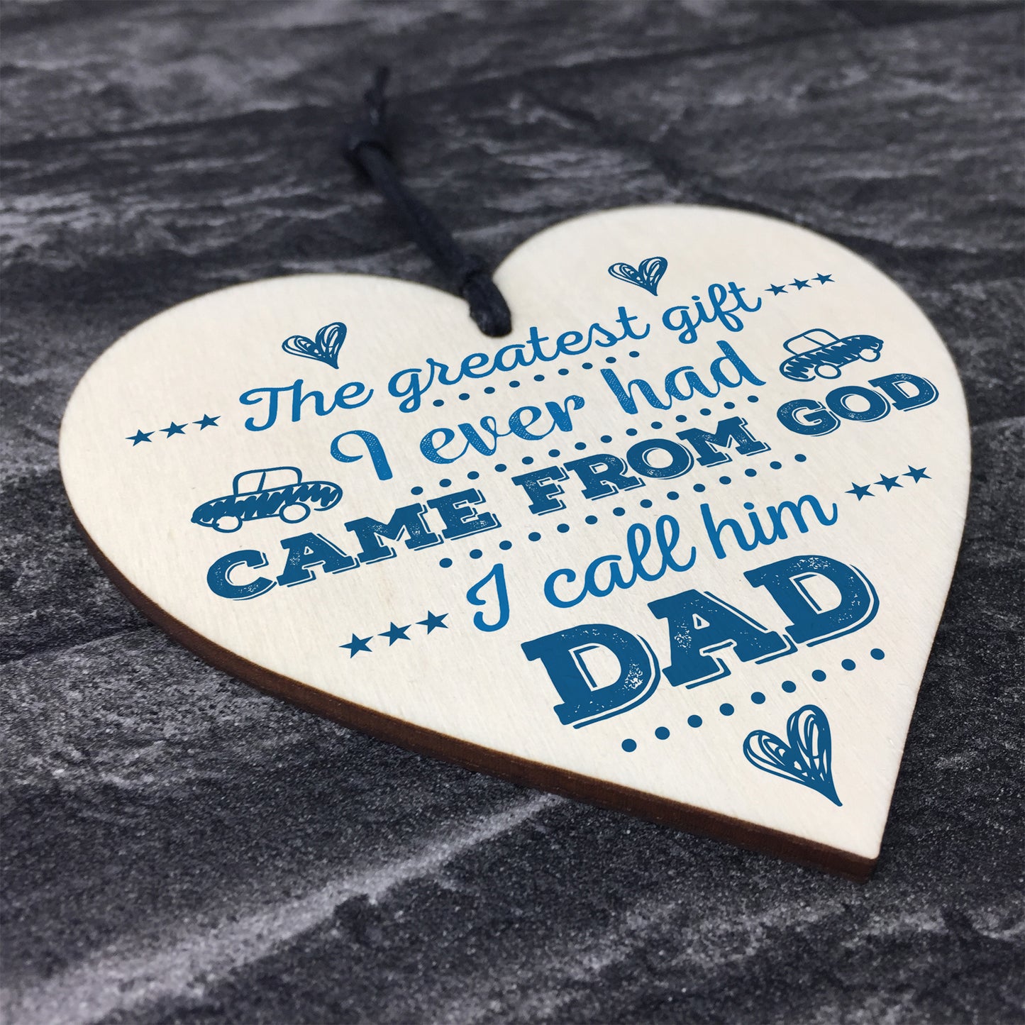 Greatest Gift Dad Wood Sign Husband Grandad Birthday Fathers Day