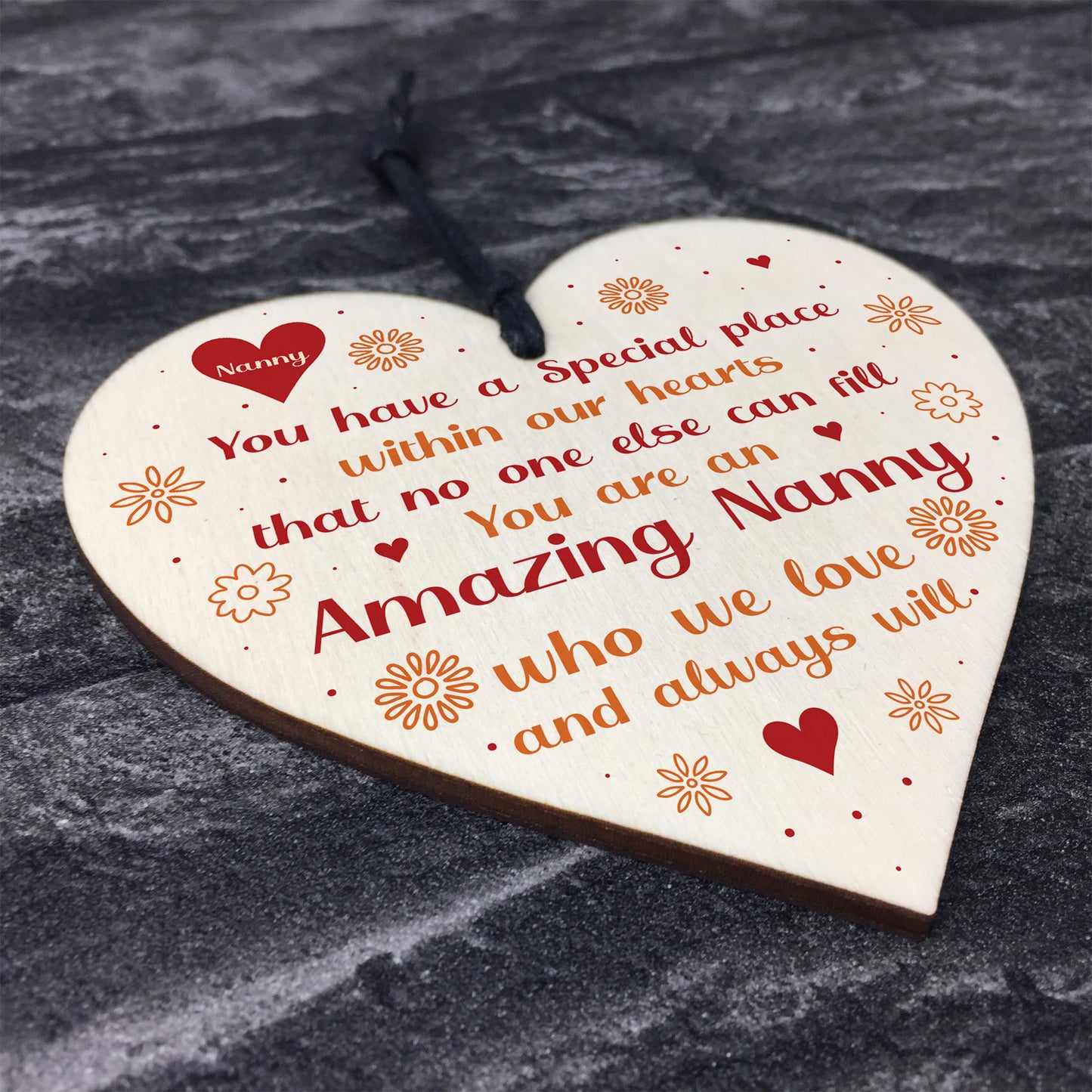 Amazing Nanny Gifts For Birthday Wooden Heart Sign Thank You