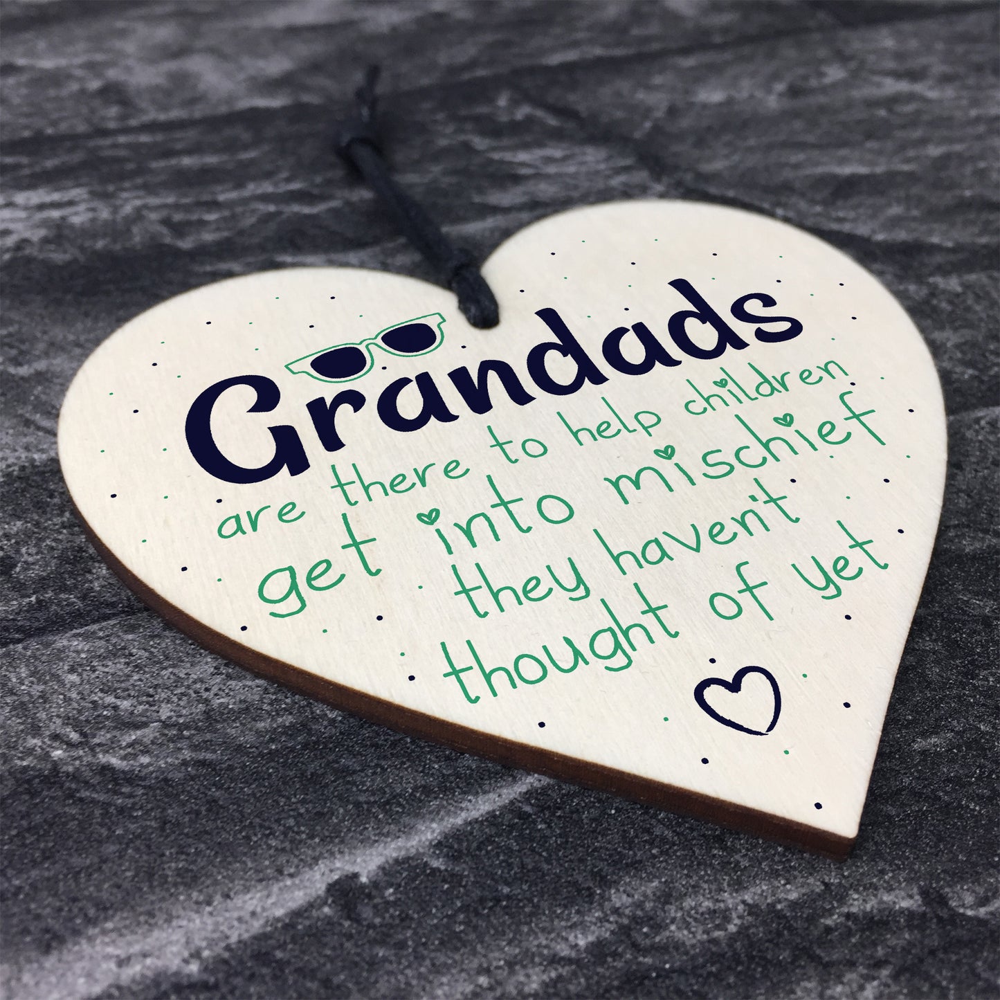 Funny Sign Grandad Birthday Gift Heart Wall Plaque Fathers Day