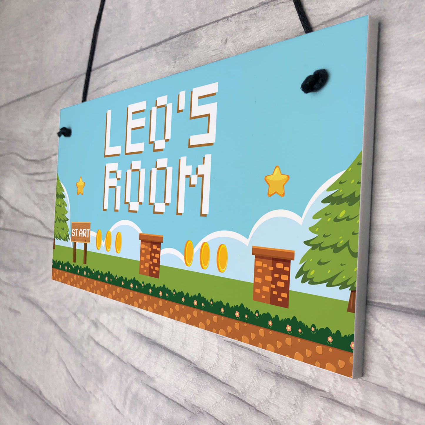 Gaming Sign Personalised Boys Bedroom Sign Wall Decor Retro Gift