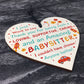 Babysitter Thank You Gifts Wooden Heart Gift For Childminder