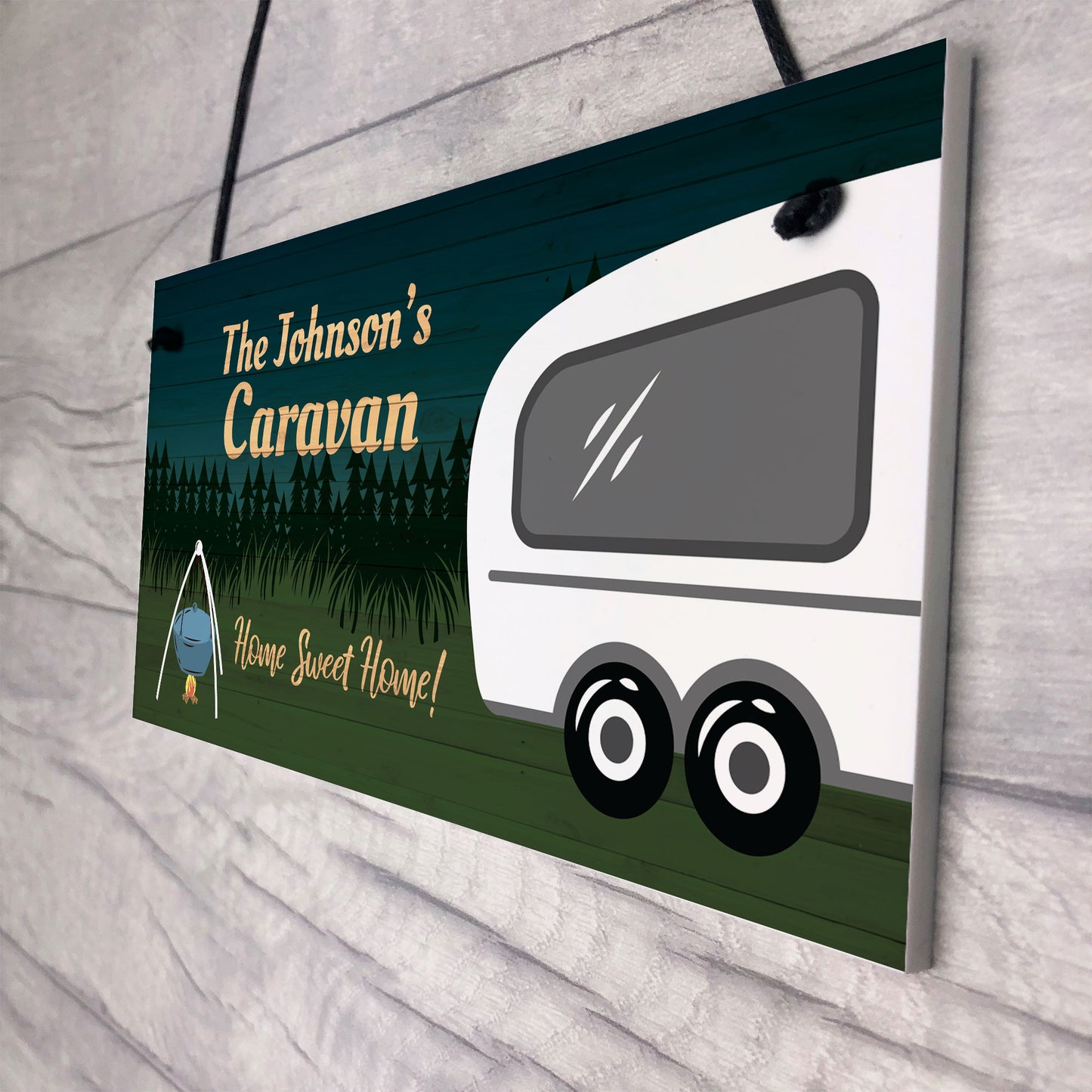 Personalised Caravan Plaque Caravan Decor Sign Great Gift