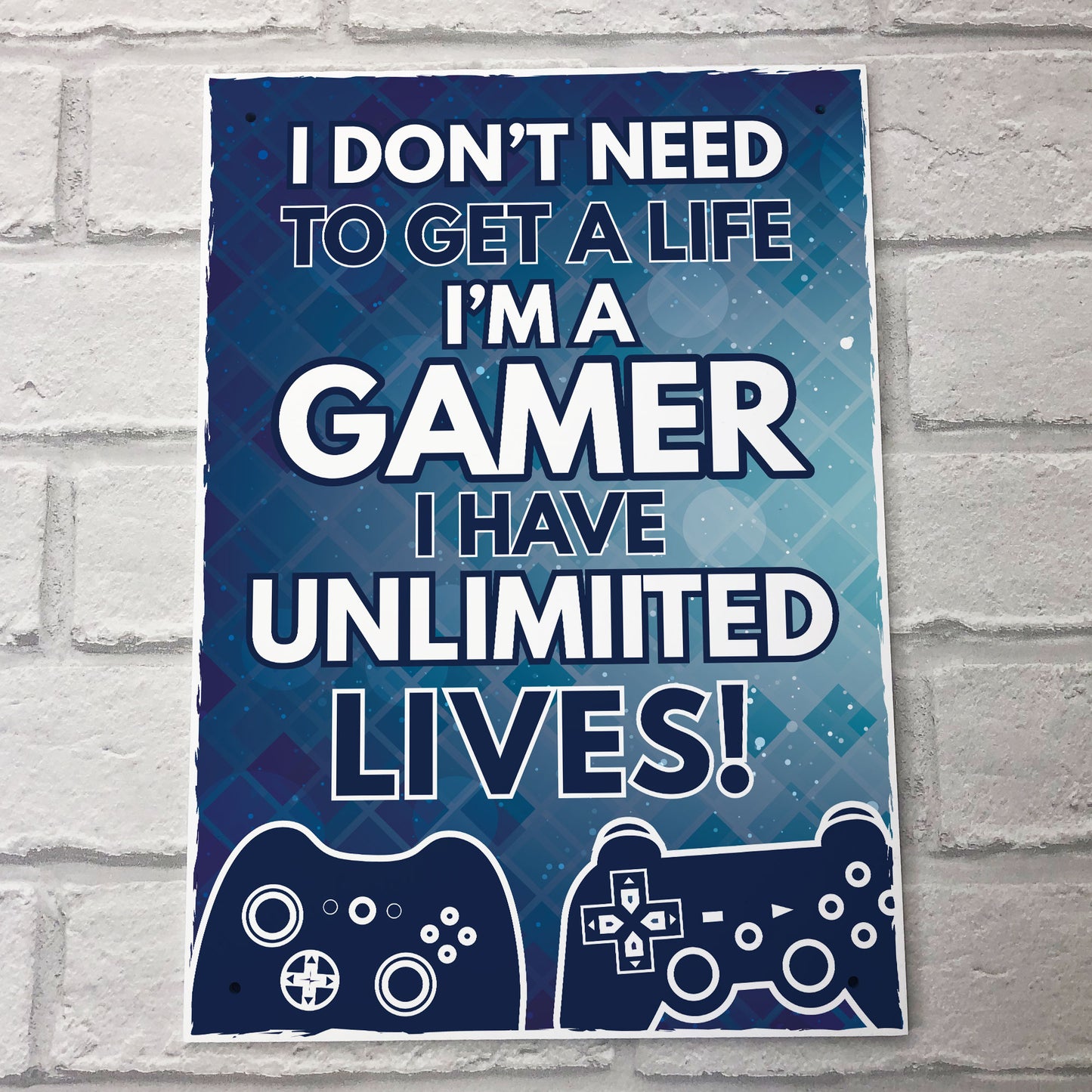 Gaming Plaque / Boys Bedroom Sign / Games Room Wall Art
