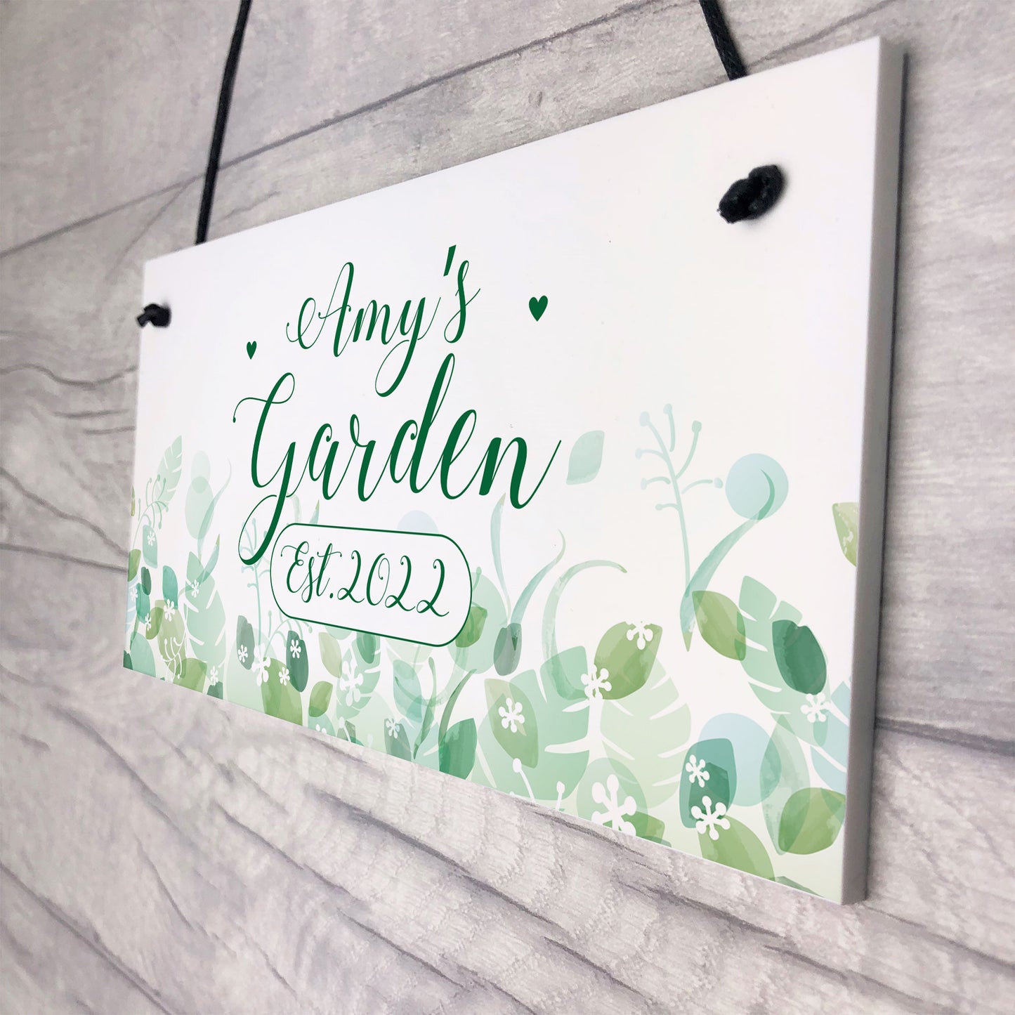 Novelty Garden Signs And Plaques Personalised Hanging Wall Sign