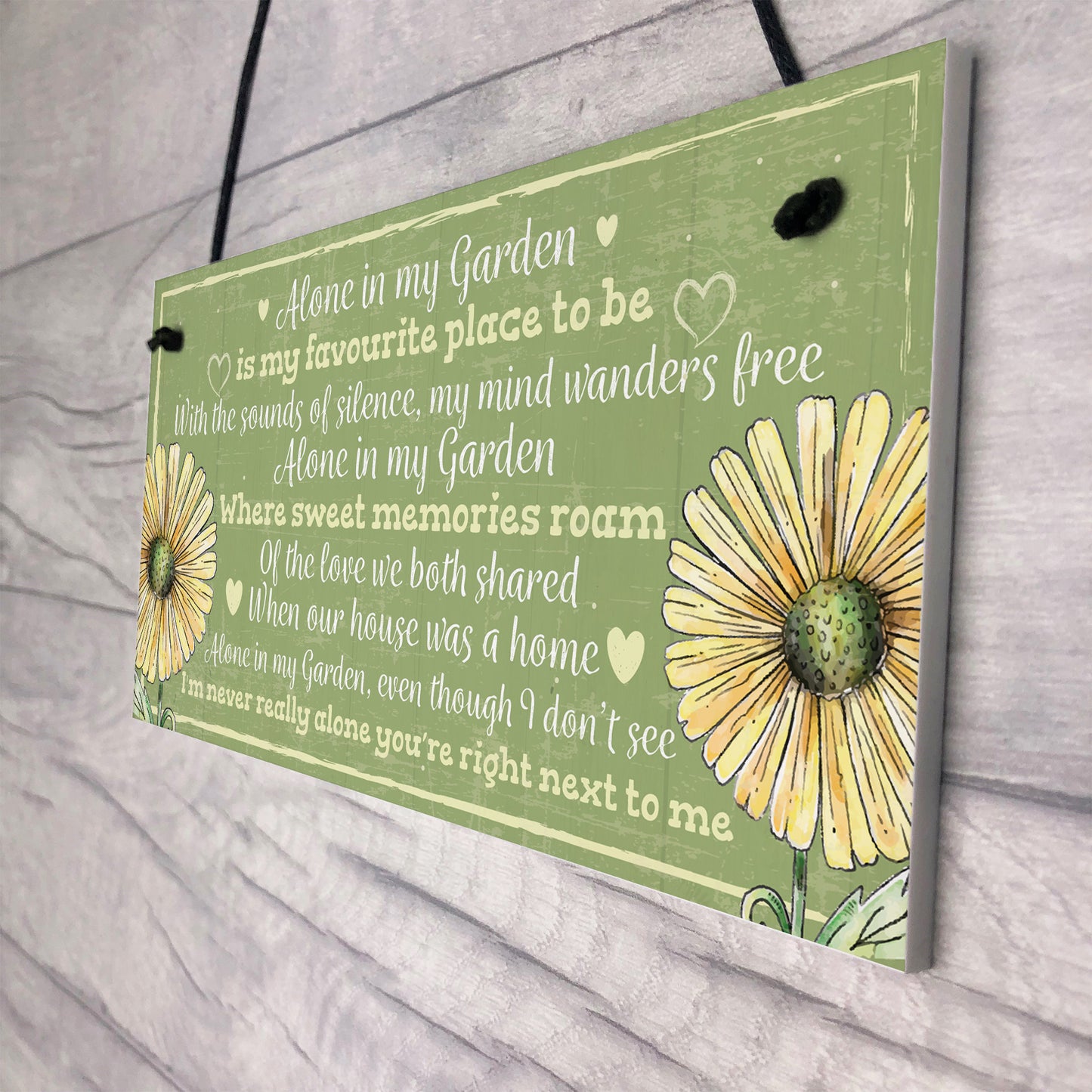 Novelty Hanging Garden Memorial Plaque Present Home Fence Sign