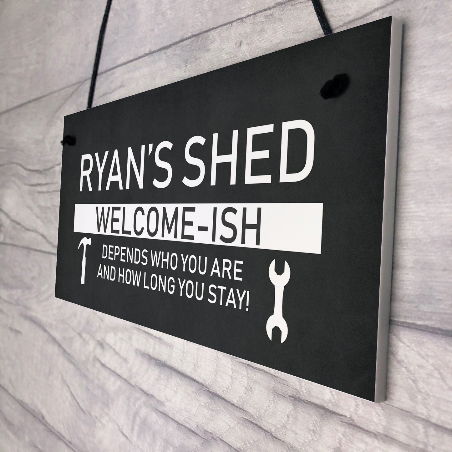 Funny Shed Sign Personalised Welcome Sign For Shed Man Cave