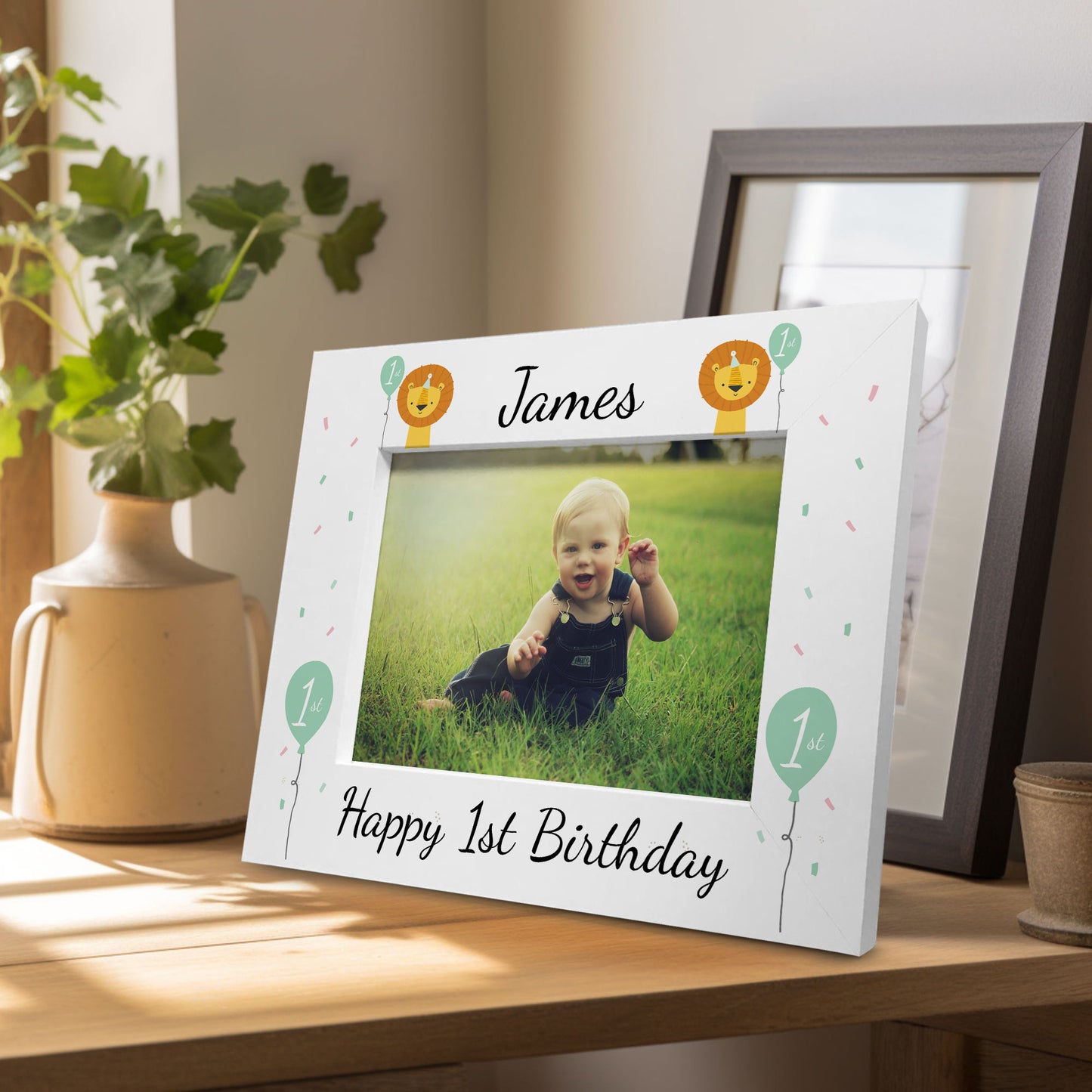 Personalised 1st Birthday Gift Photo Frame My First Birthday Son