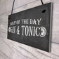 Gin & Tonic Garden Home Bar Pub Plaque Funny Alcohol Sign Gift