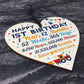 Happy 1st Birthday Gift For Daughter Son Wooden Heart Decoration