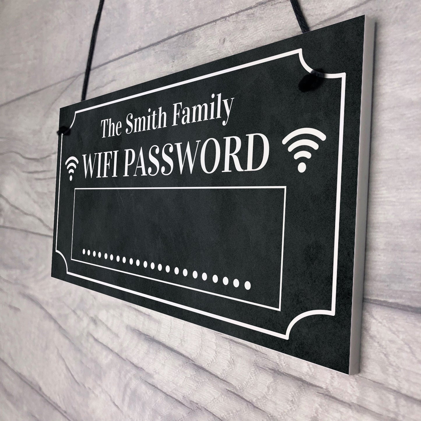 PERSONALISED Wifi Password Hanging Home Sign House Warming