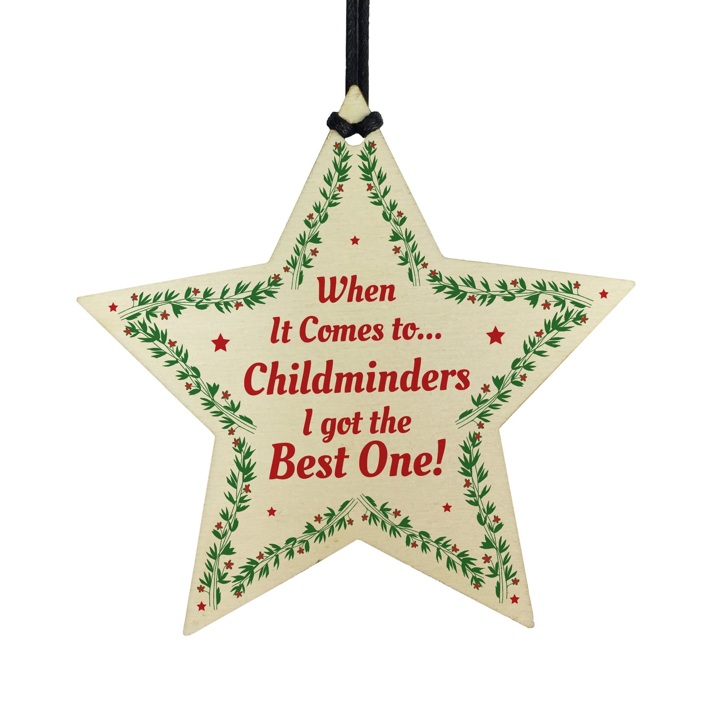 Special Gift For Childminder Thank You Gift Wooden Star Gift