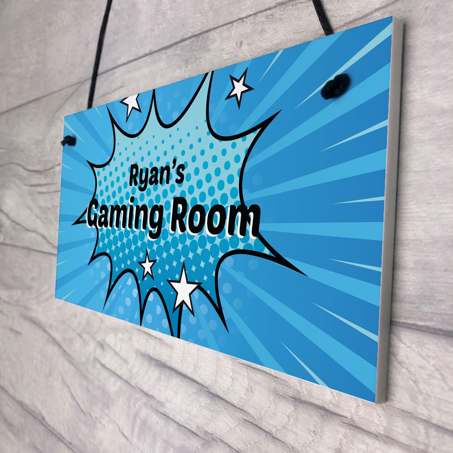 Cartoon Style Gaming Room Sign PERSONALISED Boys Bedroom