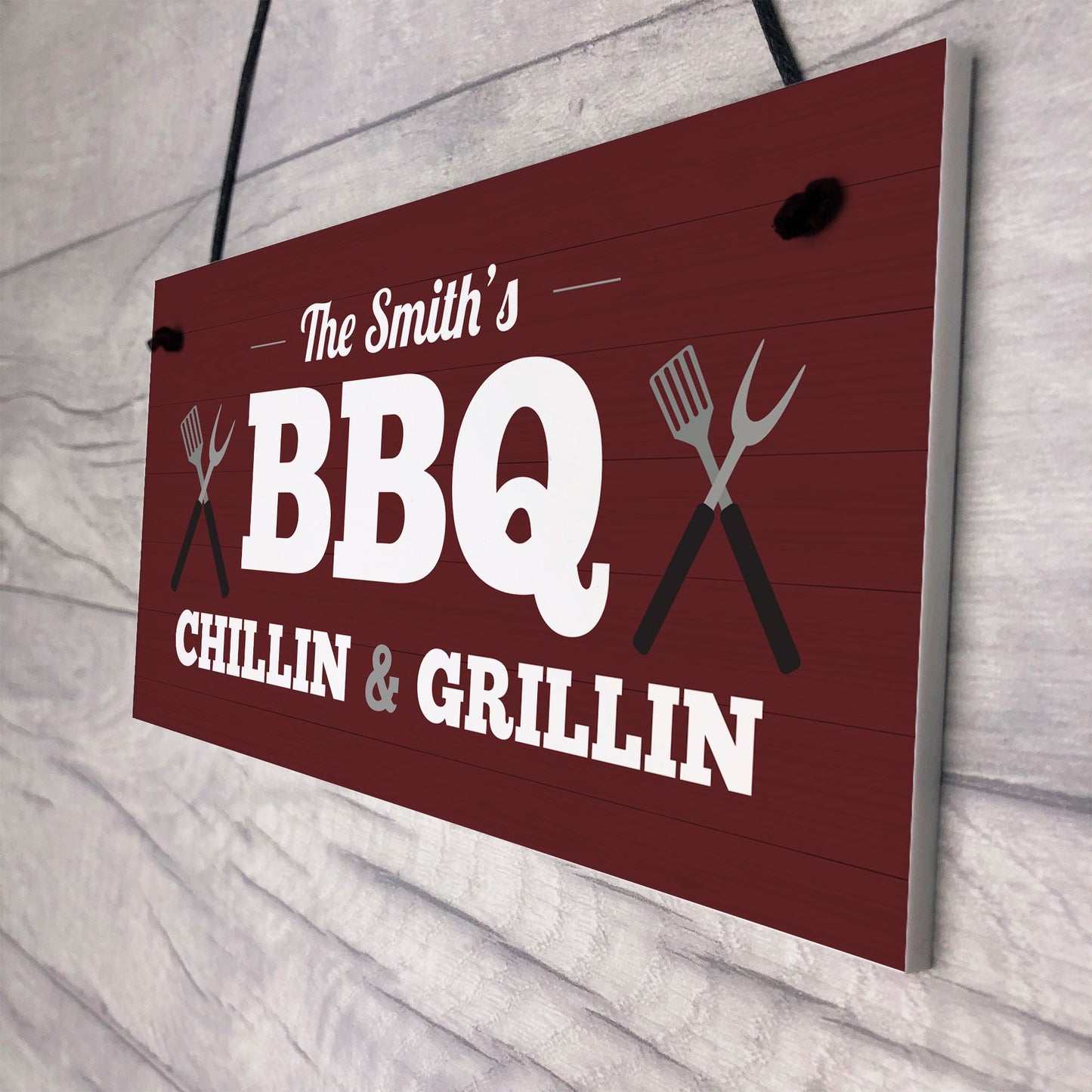 Red Ocean BBQ Signs Funny Personalised BBQ Signs For Outside