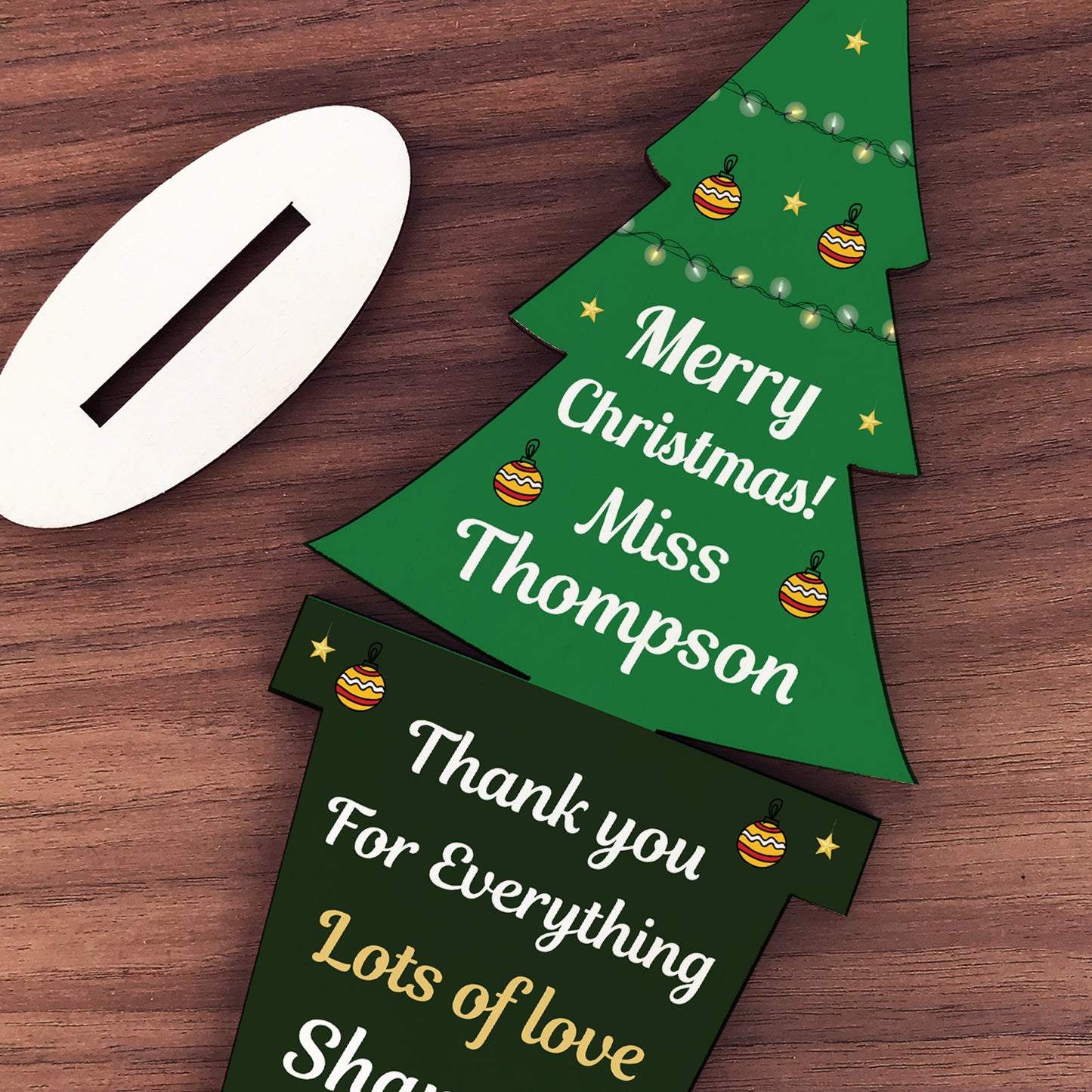 PERSONALISED Thank You Christmas Gift For Teacher Assistant