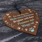 Pet Memorial For Christmas Tree Hanging Wood Bauble Dog Memorial