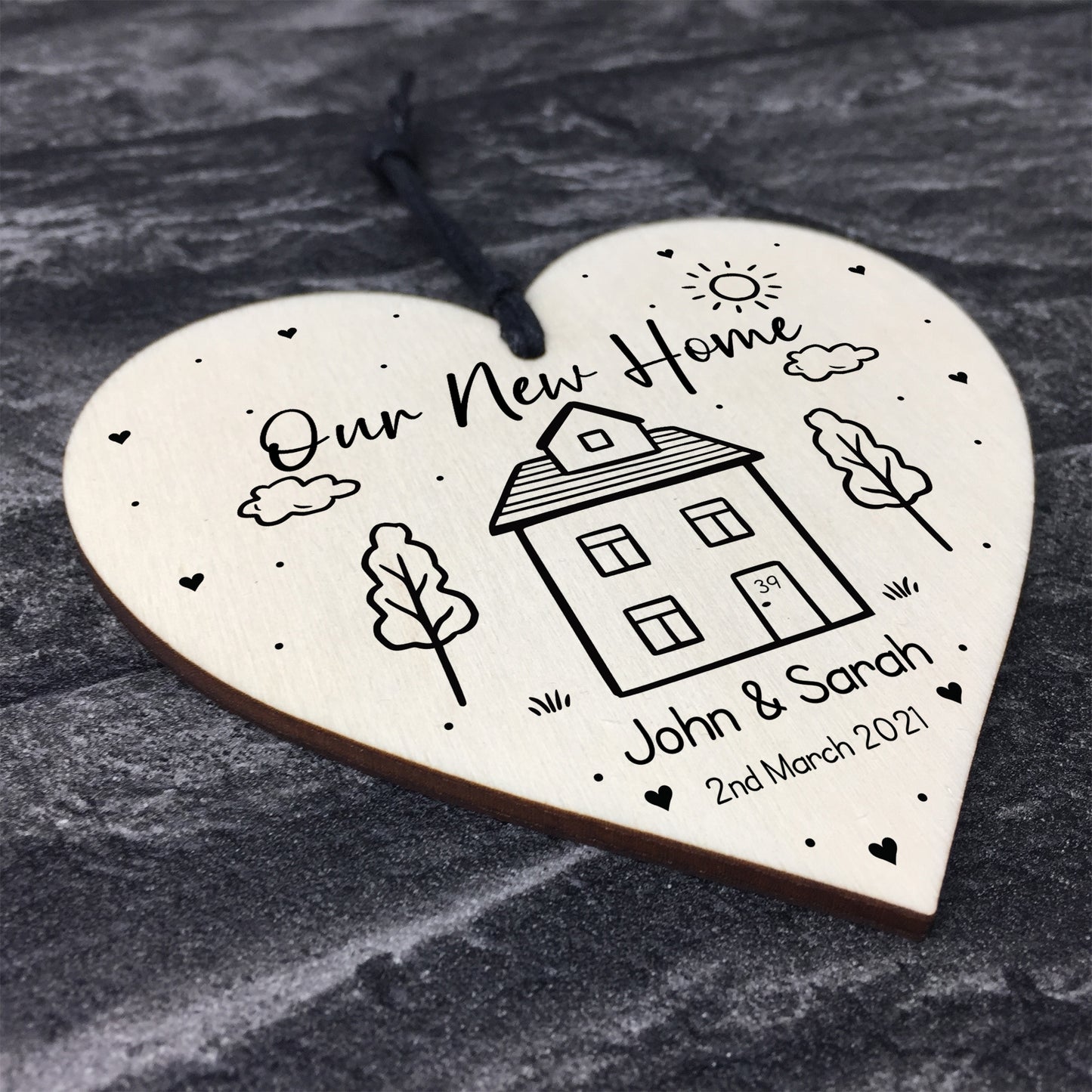 Personalised House Warming Gift Our New Home Gift With Name