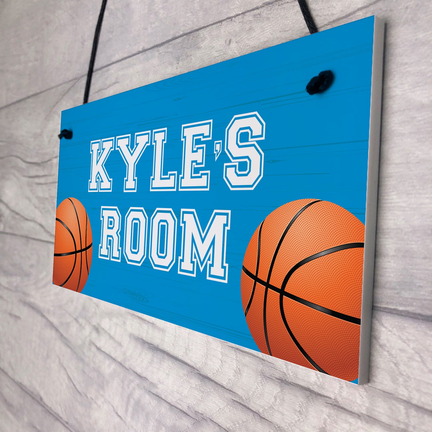 Basketball Room Door Sign PERSONALISED Boys Bedroom Decor