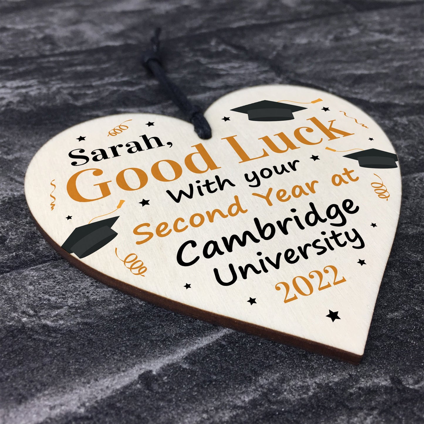 PERSONALISED University Second 2nd Year Good Luck Gifts