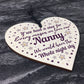 Cute Nanny Heart Wood Sign Mothers Day Gift Nanny Birthday Gifts