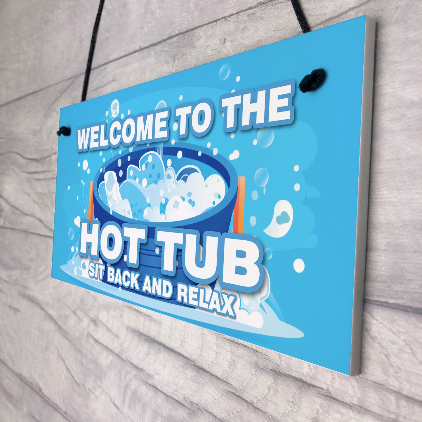 Hot Tub Signs And Plaques For Garden Summerhouse Shed Sit Back