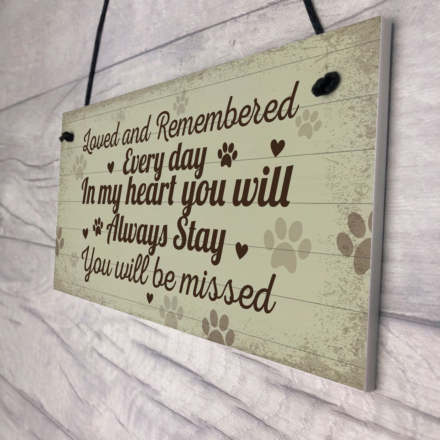 Hanging Pet Memorials Cat Plaque Pet Memorials Dog Remembrance