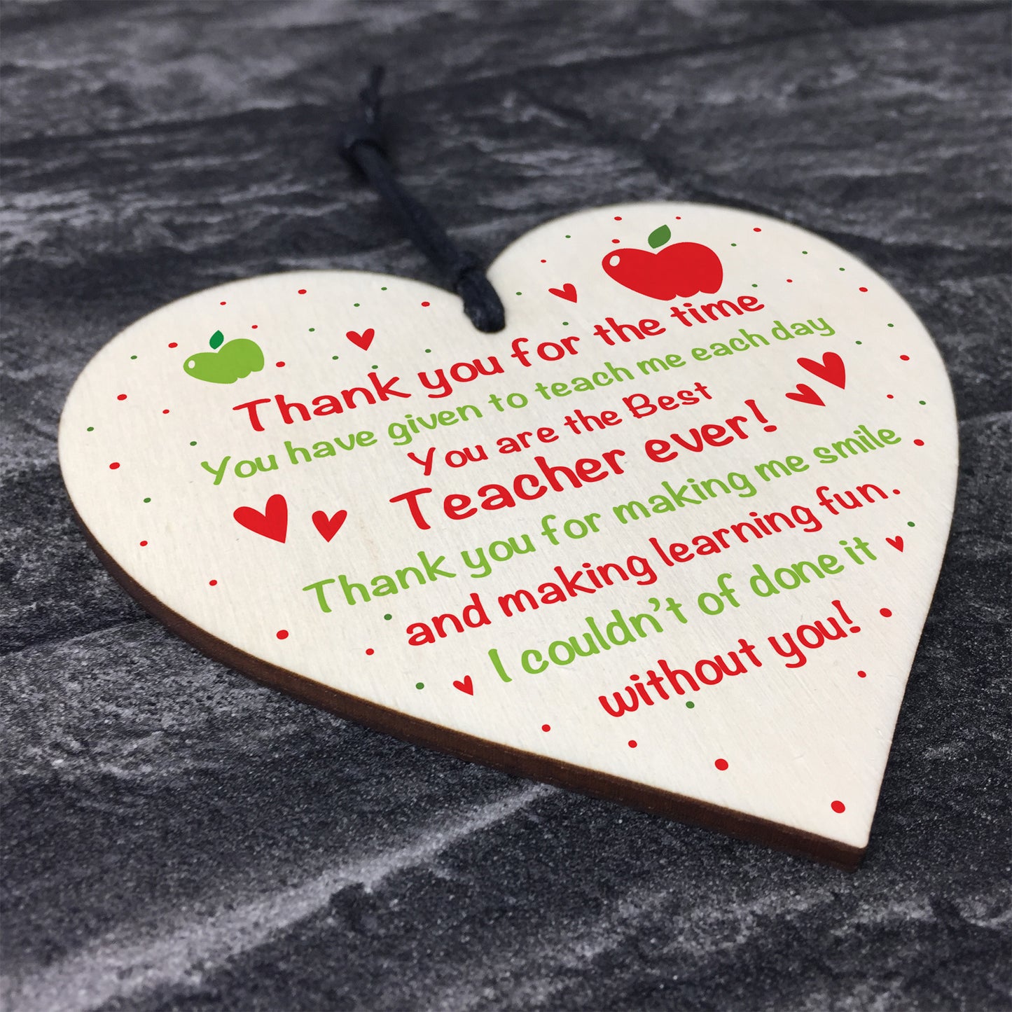 Novelty Thank You Gift For Teacher Teaching Assistant Heart