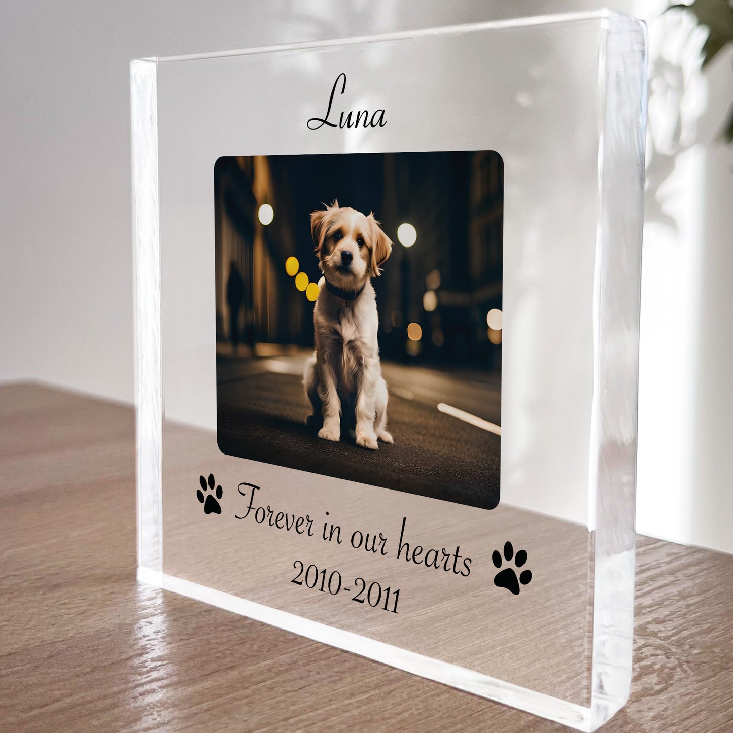 Personalised Memorial Sign For Dog Cat Pet In Memory Plaque