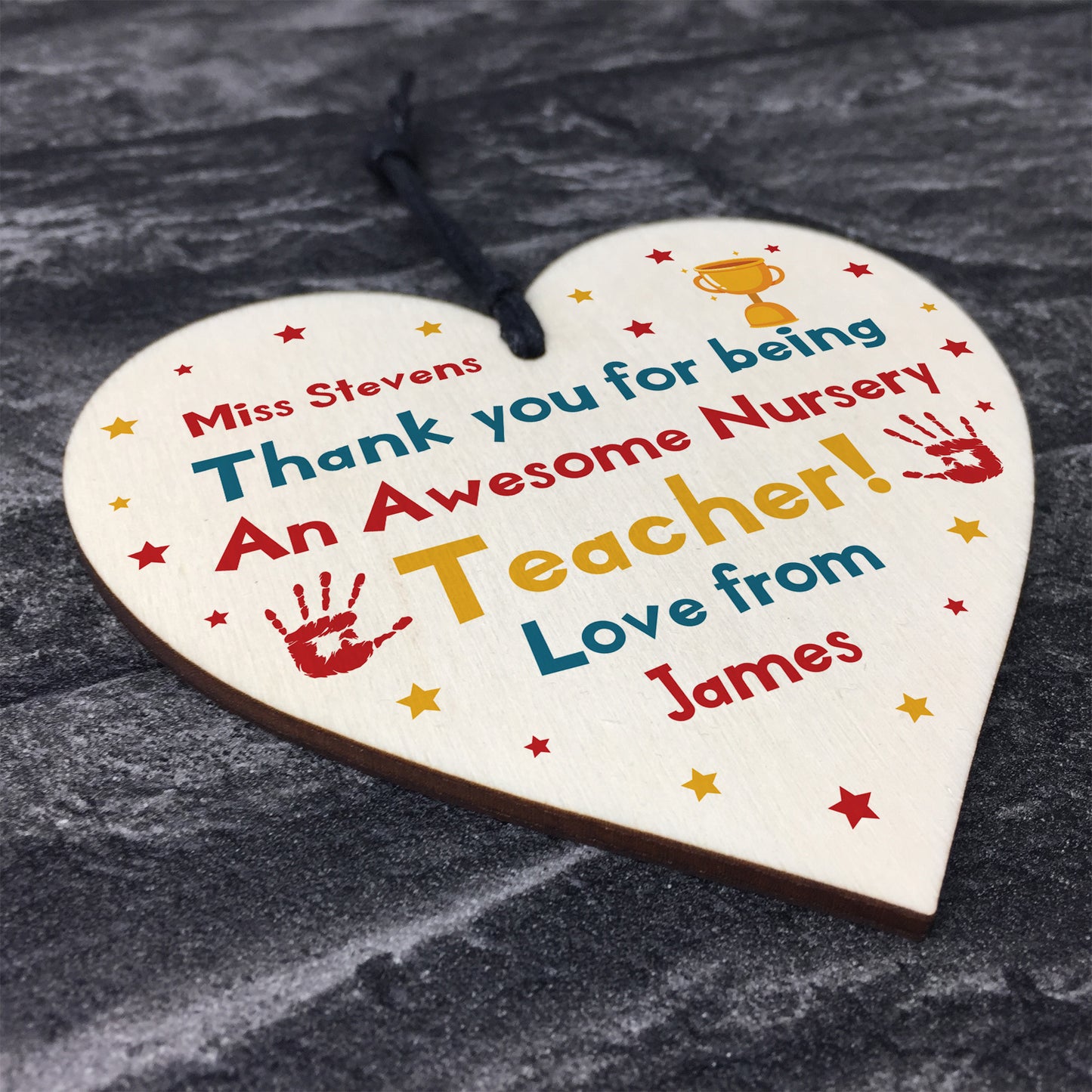 Nursery Teacher Gift Thank You Leaving Nursery Gift Personalised