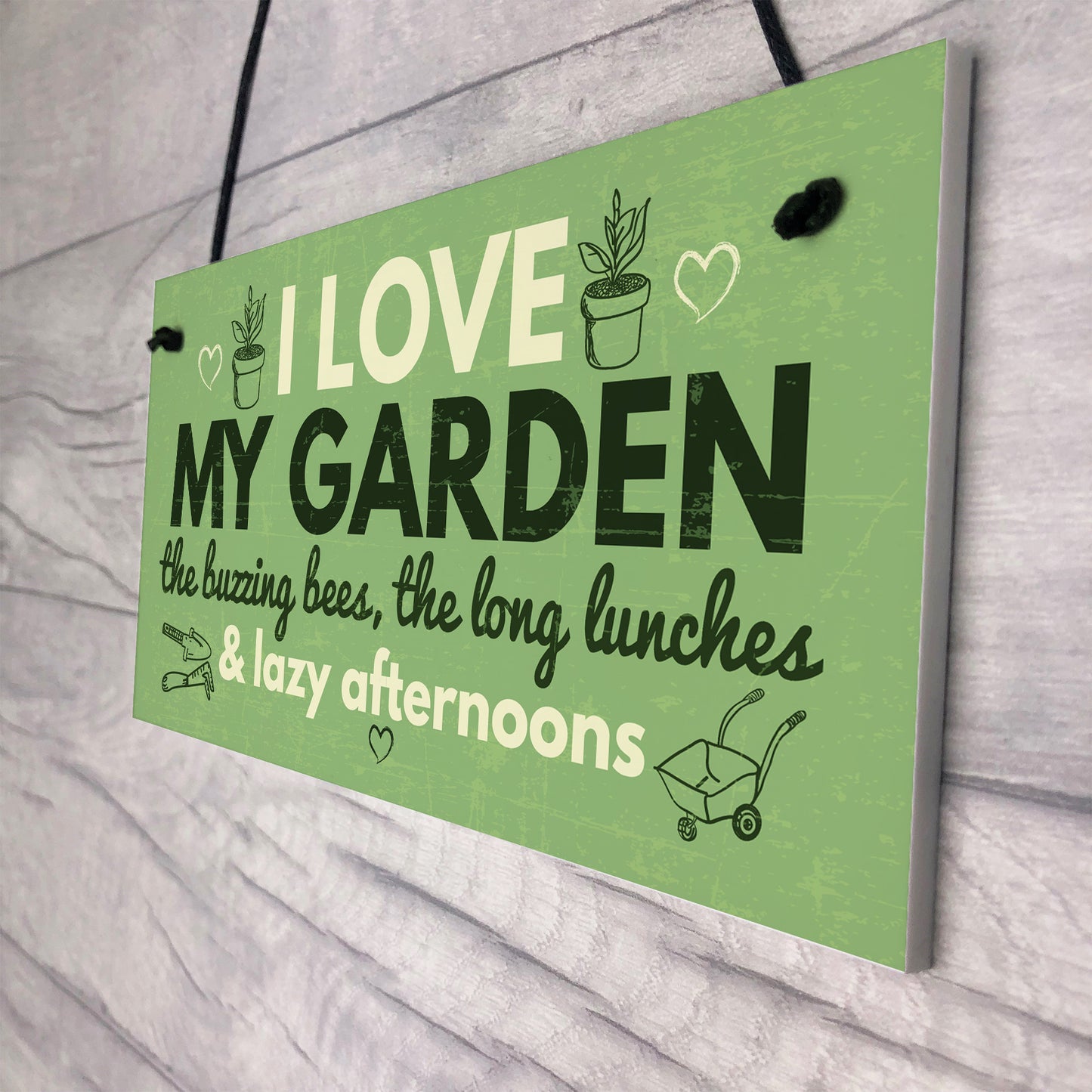 I Love My Garden Novelty Plaque SummerHouse Sign Gardening