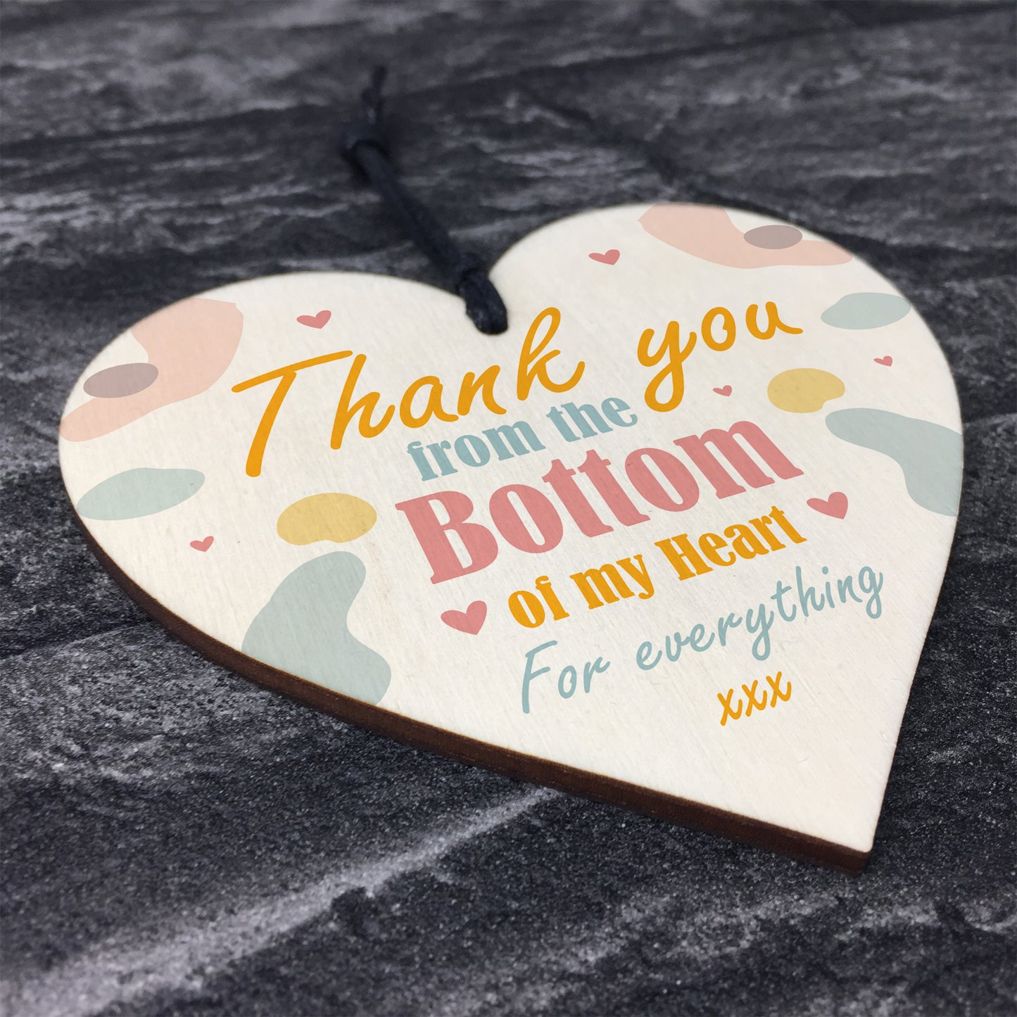 Thank You Friend Gift Wood Heart Teacher Friend Best Friend Gift