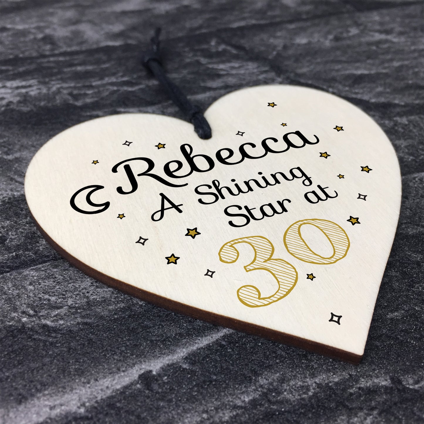 30th Birthday Gifts For Her Wooden Heart Sign Gift For Friend