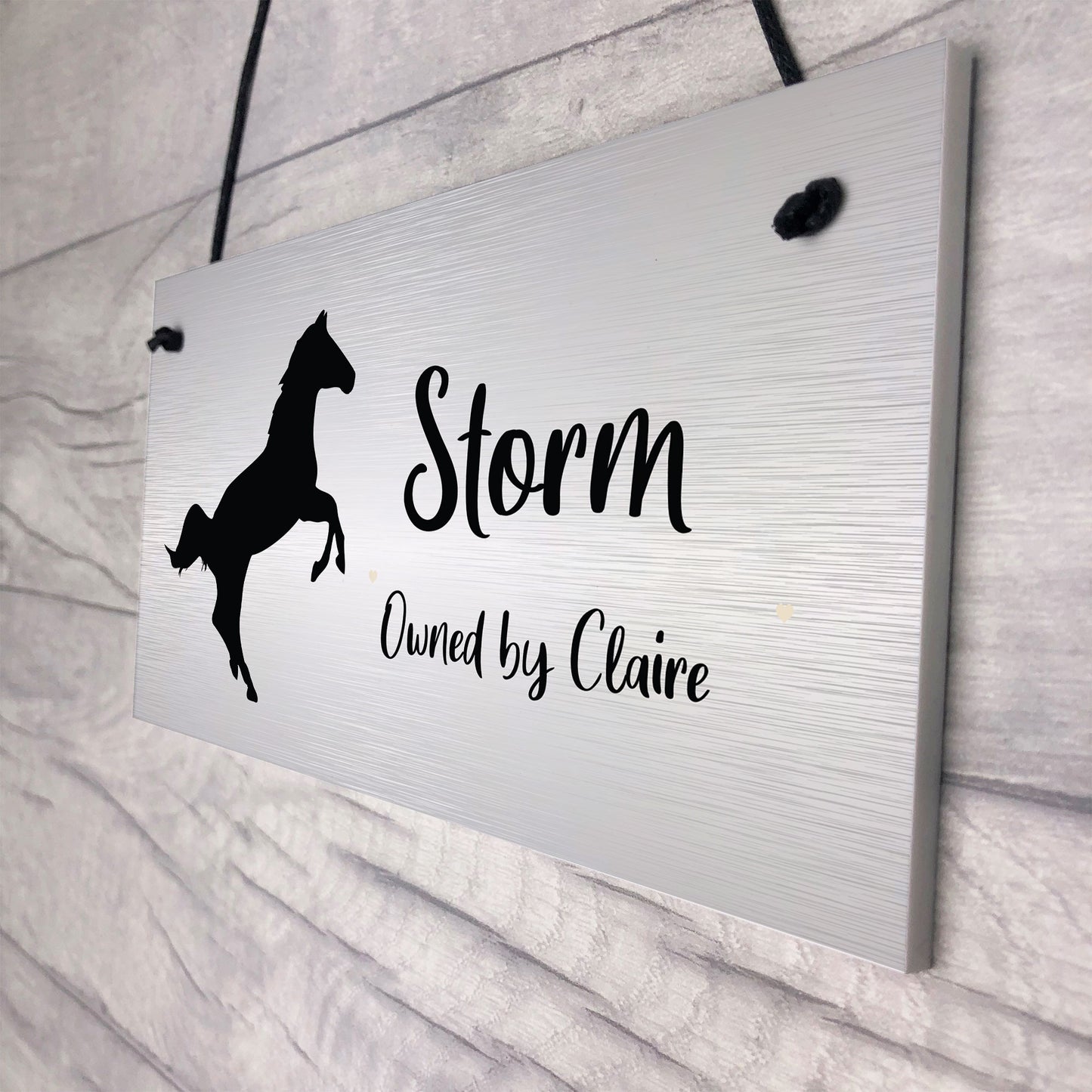 Hanging Stable Sign PERSONALISED Horse Name Horse Owner Gift