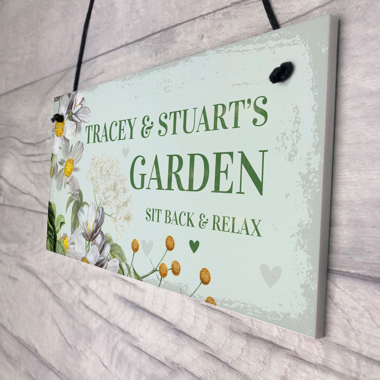 Personalised Sign To Hang In Garden Summer House Shed Mum Gift