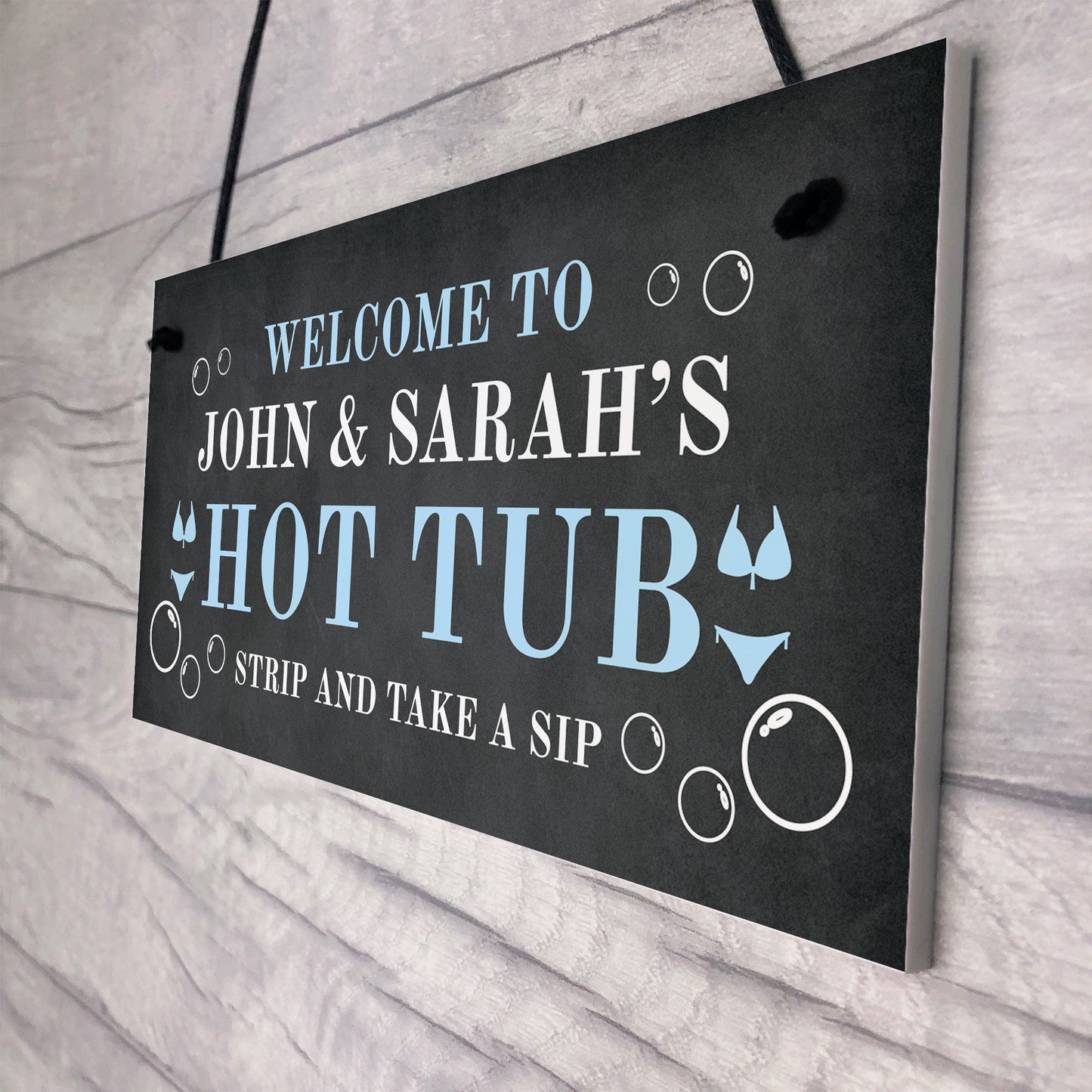 Hot Tub Sign Personalised Home Decor Hot Tub Accessories