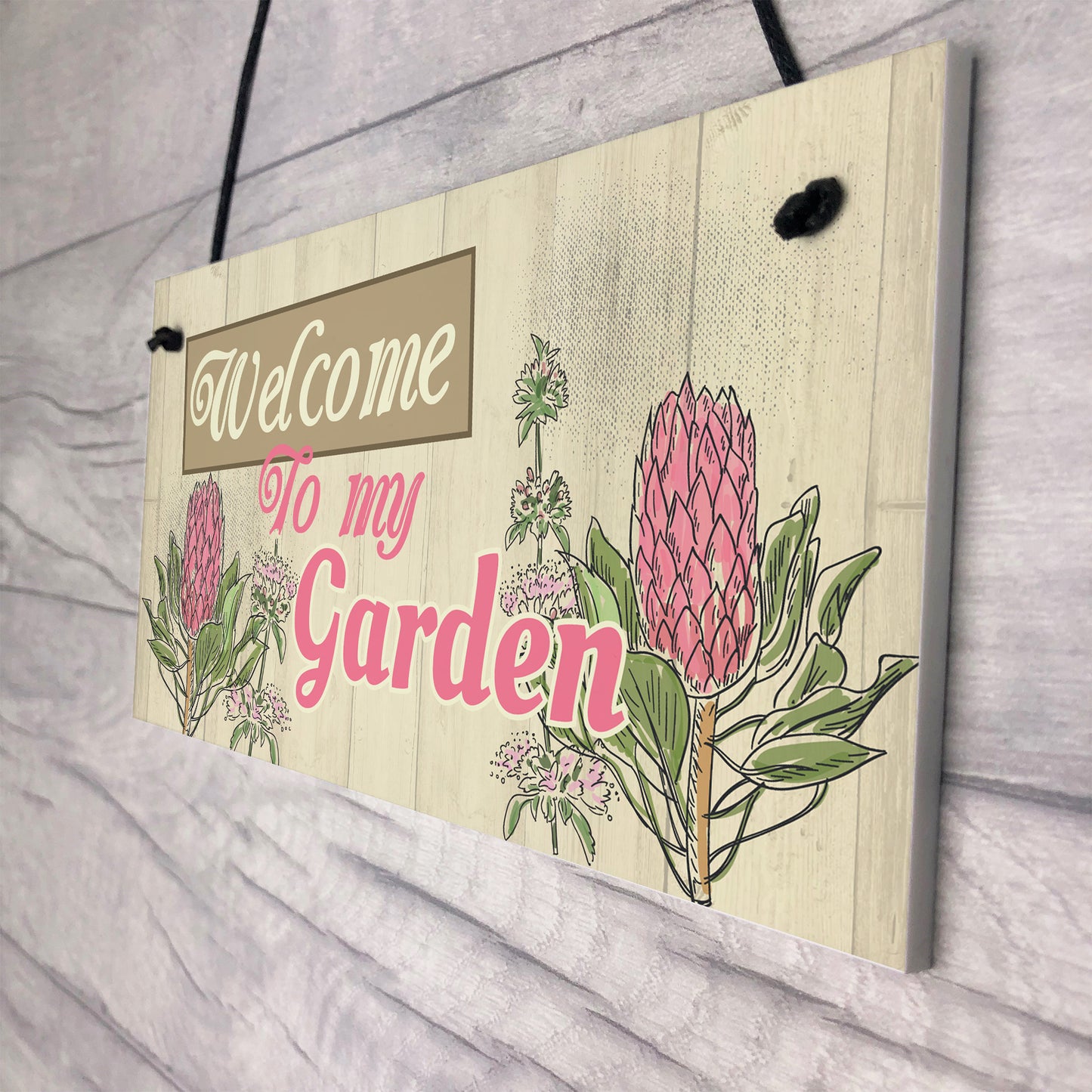 Wall Plaque Welcome My Garden Shed Sign Gifts for Nan Birthday