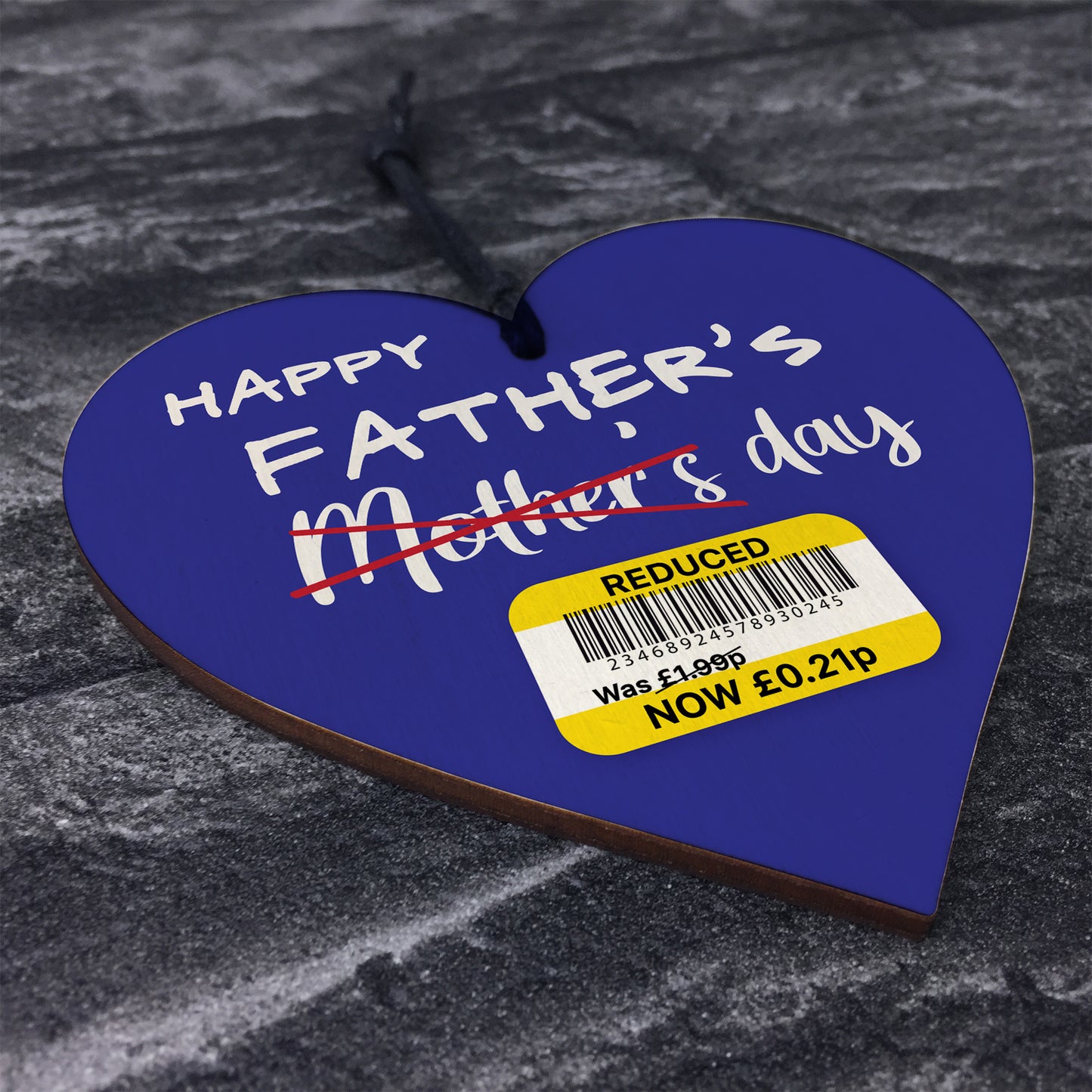 Funny Fathers Day Gift For Dad Novelty Wood Heart Gift For Dad