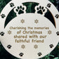 Wooden Christmas Decoration Engraved Pet Memorial Decoration