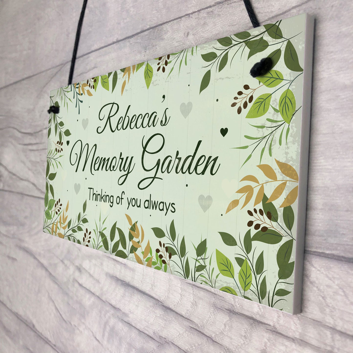 Memory Garden Sign Personalised Memorial Gift For Summer House