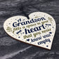 Grandson Plaque Keepsake Wooden Heart Birthday Christmas Gift