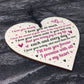 Love Sign Wooden Heart Birthday Anniversary Gift For Him For Her