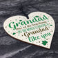 Grandad Gifts Christmas Birthday Card Hanging Wooden Heart Sign